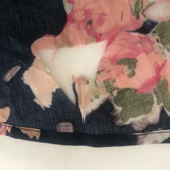 Aratta Medium NWT Floral Black Dress with Lace Sleeves knee length - Picture 15 of 16